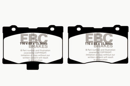 EBC Ultimax2 Front Brake Pads - UD1091 EBC