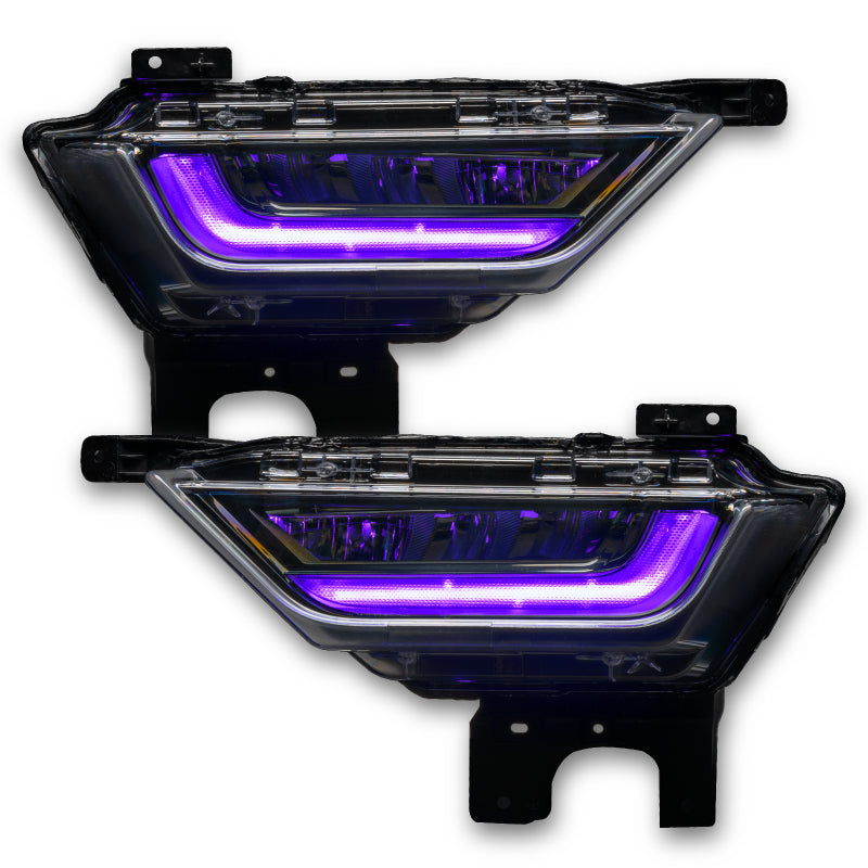 Oracle 21-22 Ford F-150 ColorSHIFT RGB+W Fog Light DRL Upgrade Kit w/ No Controller ORACLE Lighting