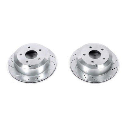Power Stop 05-06 Pontiac GTO Rear Evolution Drilled & Slotted Rotors - Pair PowerStop