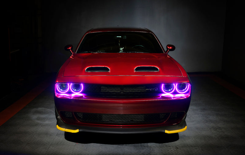 Oracle 15-21 Dodge Challenger Dynamic Surface Mount Headlight Halo Kit - ColorSHIFT - Dynamic ORACLE Lighting