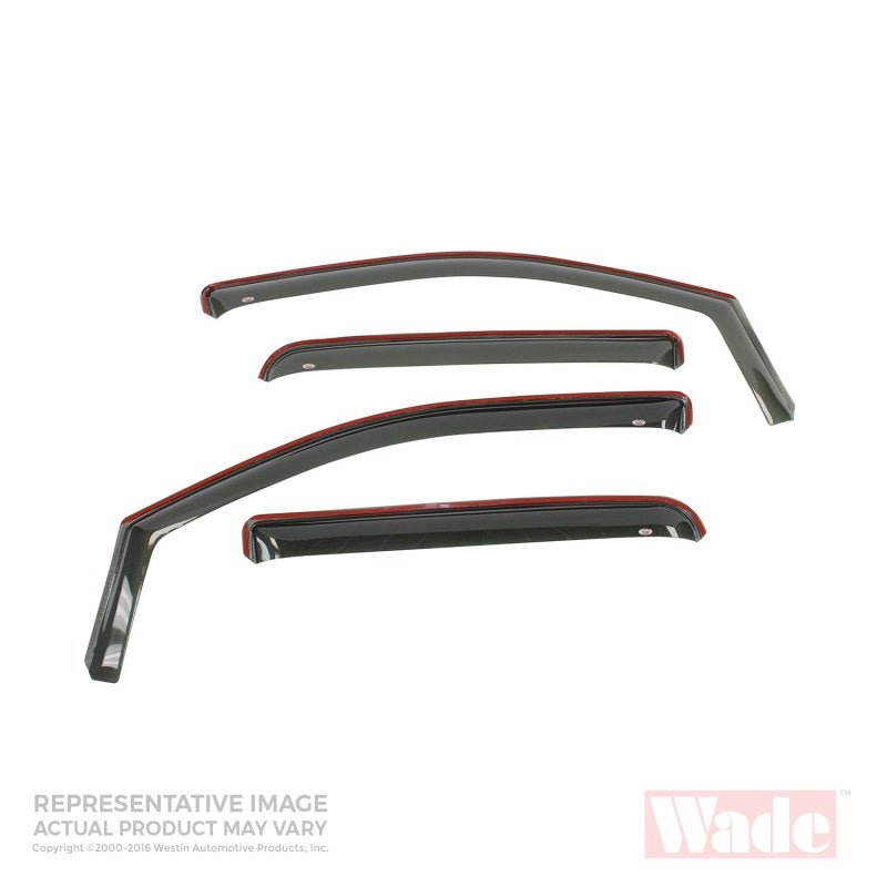 Westin 2007-2011 Toyota Camry Wade In-Channel Wind Deflector 4pc - Smoke