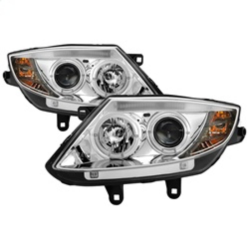 Spyder BMW Z4 03-08 Projector Headlights Halogen Model Only - LED Halo Chrome PRO-YD-BMWZ403-HL-C SPYDER