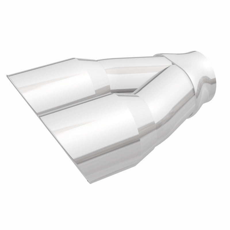 MagnaFlow Double Wall 3in Dual Round Polished Tip 2.25in Inlet Magnaflow
