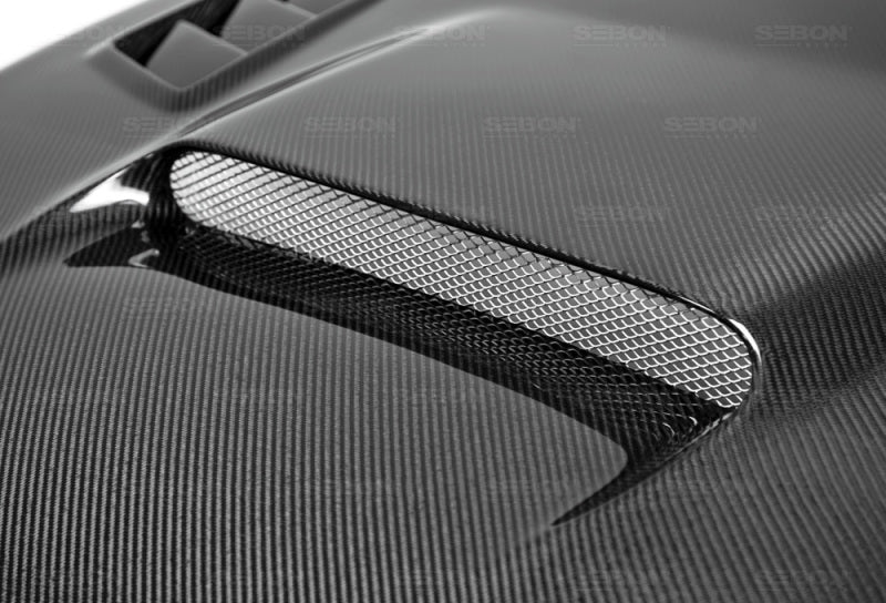 Seibon CW-style carbon fiber hood for 2008-2014 Subaru WRX/STi - HD0809SBIMP-CW Seibon