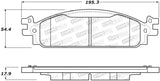 StopTech Street Disc Brake Pads - 305.15080