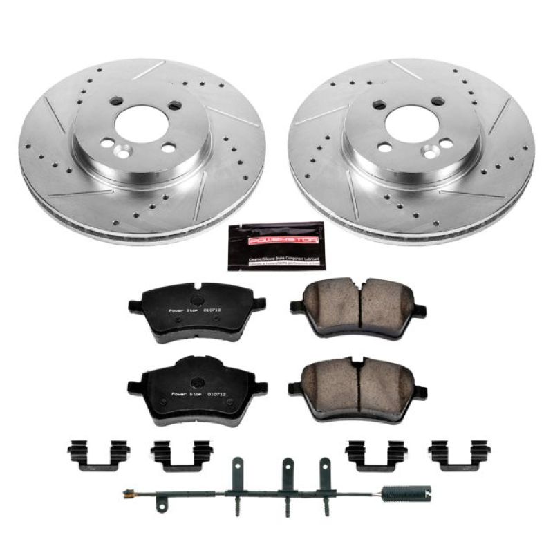 Power Stop 07-08 Mini Cooper Front Z23 Evolution Sport Brake Kit PowerStop