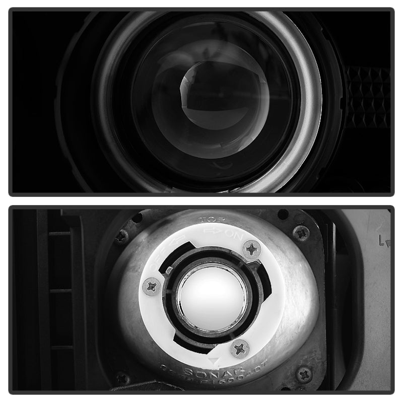 Spyder GMC Sierra 1500/2500 99-06 Projector Headlights CCFL Halo LED Blk Smke PRO-YD-CDE00-CCFL-BSM SPYDER
