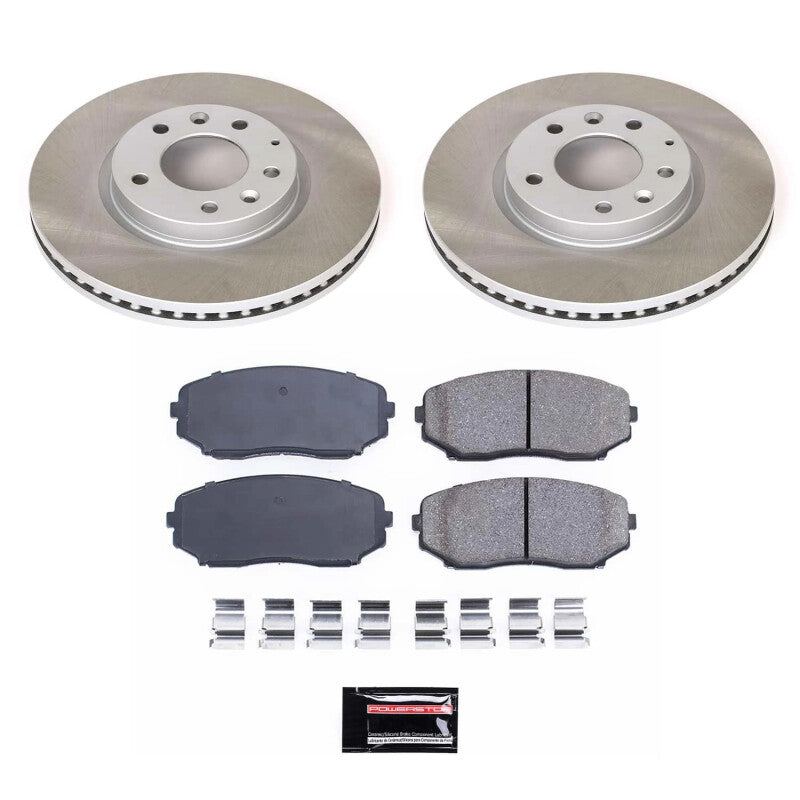 Power Stop 07-12 Mazda CX-7 Front Semi-Coated Rotor Kit PowerStop