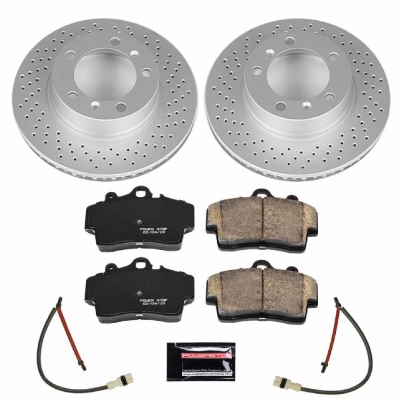 Power Stop 05-08 Porsche Boxster Front Z23 Evolution Sport Coated Brake Kit PowerStop