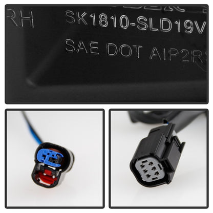 Spyder Chevy Silverado 19-20 LED Tail Light Black ALT-YD-CS19HAL-BK SPYDER