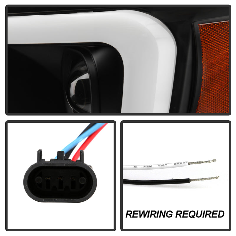 Spyder 06-08 Dodge Ram 1500 LED Headlights - Black PRO-YD-DR06PL-BK SPYDER