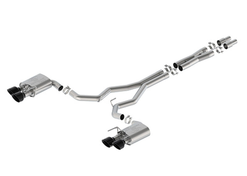 Ford Racing 2024 Mustang Dark Horse 5.0L Extreme Active Cat-Back Exhaust - Black Tip Ford Racing