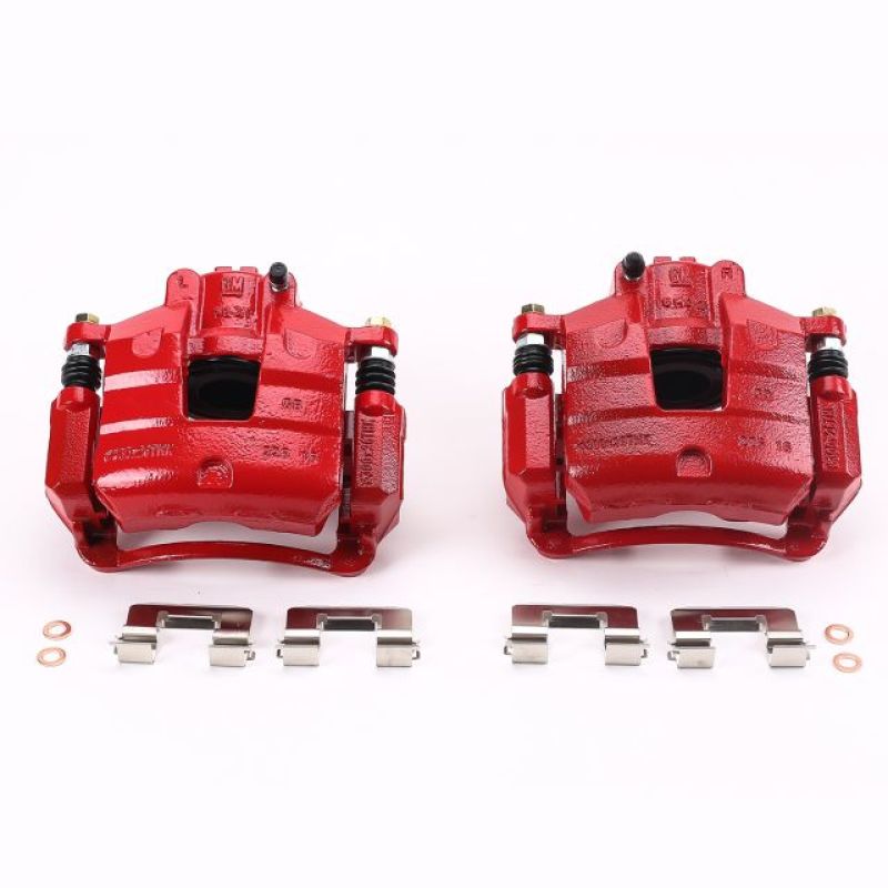 Power Stop 2017 Buick LaCrosse Front Red Calipers w/Brackets - Pair PowerStop