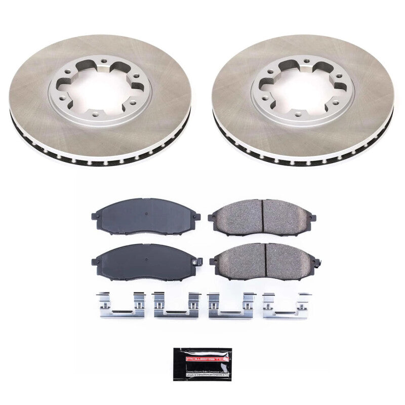 Power Stop 00-04 Nissan Xterra Front Semi-Coated Rotor Kit PowerStop