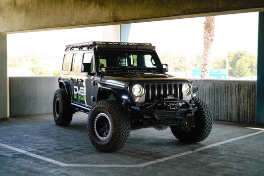 DV8 Offroad 2018+2025  Jeep Wrangler JLO A Pillar Dual Light Pod Mounts LBJL-11.