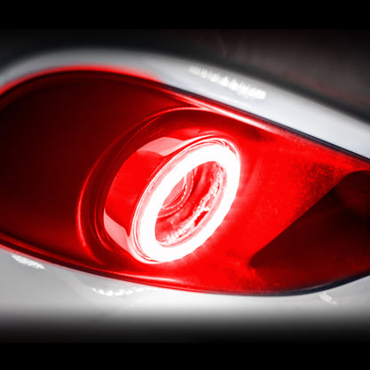 Oracle 07-14 GMC Yukon Surface Mount LED Fog Light Halo Kit - Red