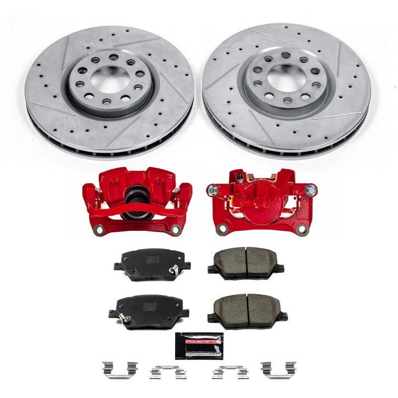 Power Stop 16-18 Fiat 500X Front Z23 Evolution Kit w/Calipers PowerStop