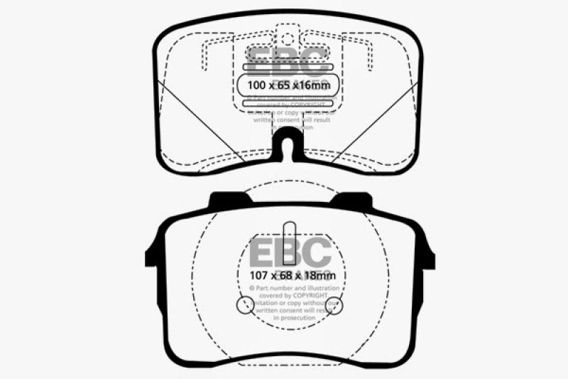 EBC RedStuff Front Brake Pads - DP3883C