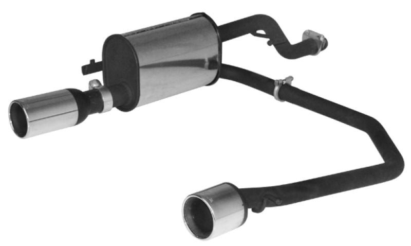 Remus Opel Corsa D With Original Sport Rear Skirt 2006 1.0L Axle Back Remus