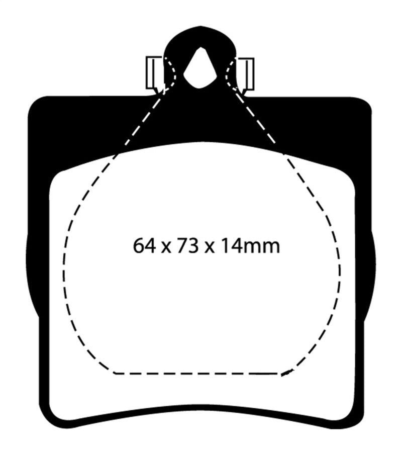 EBC YellowStuff Rear Brake Pads - DP41191R EBC