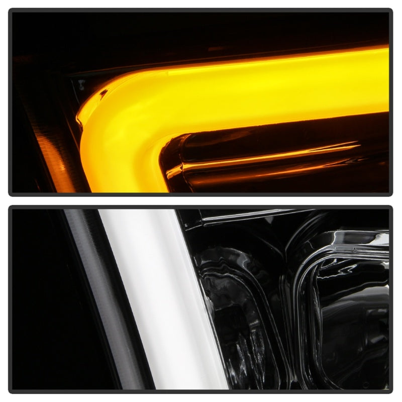 Spyder 09-16 Dodge Ram 1500 Ver 2 Proj Headlight - Light Bar Turn Signal - Chro - PRO-YD-DR09V2-SB-C SPYDER