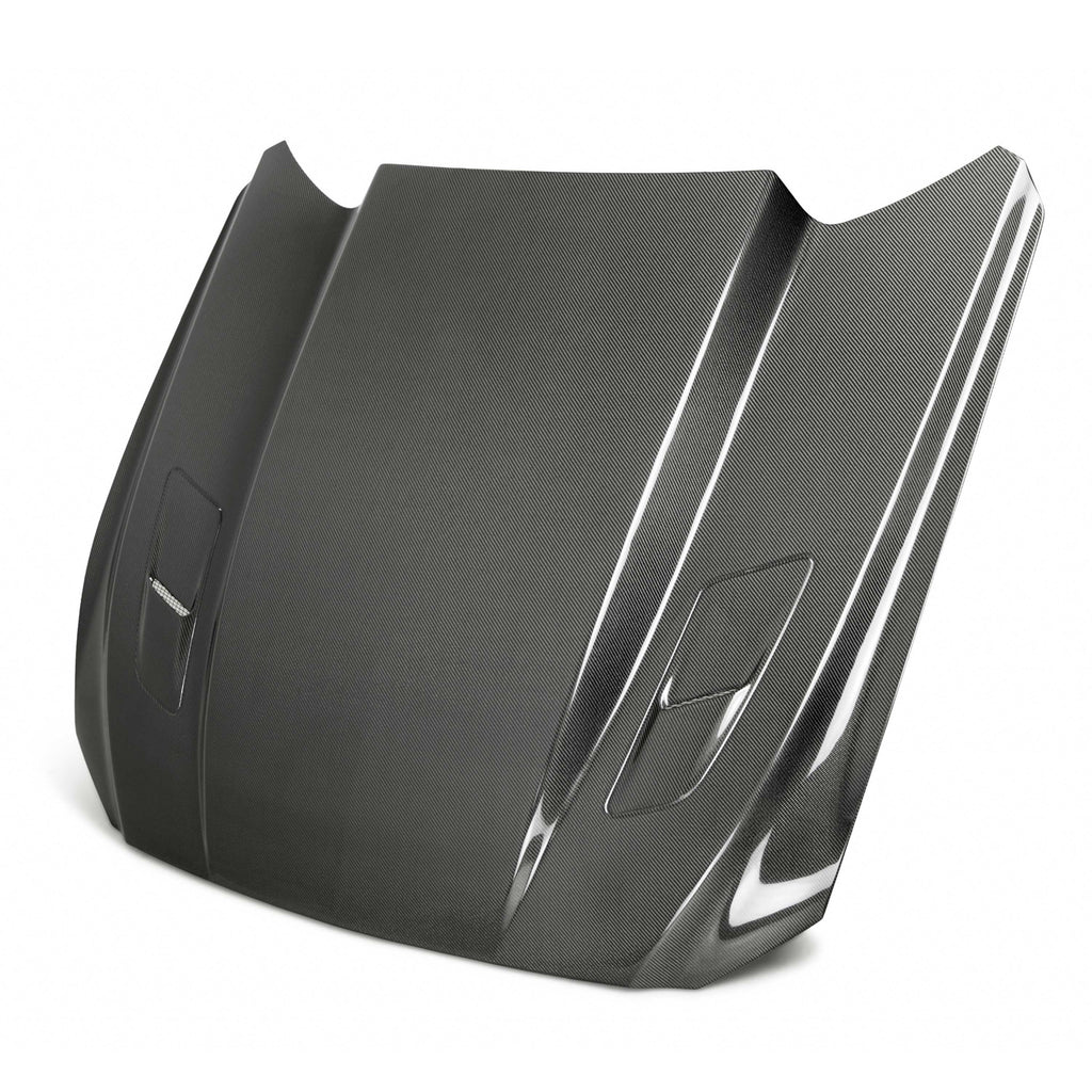 Anderson Composites 15-17 Ford Mustang (Excl. GT350/GT350R) Double Sided Carbon Fiber Cowl Hood