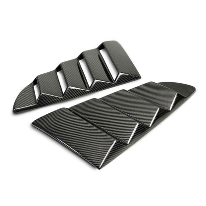 Anderson Composites 15-23 Mustang Carbon Fiber Vented Side Window Louvers - AC-WL15FDMU-V