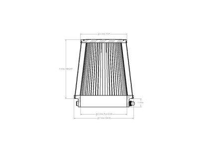 aFe Magnum FORCE D2 Replacement Air Filter 5-1/2in x 7in x 5-1/2in x 7in - 21-90045V