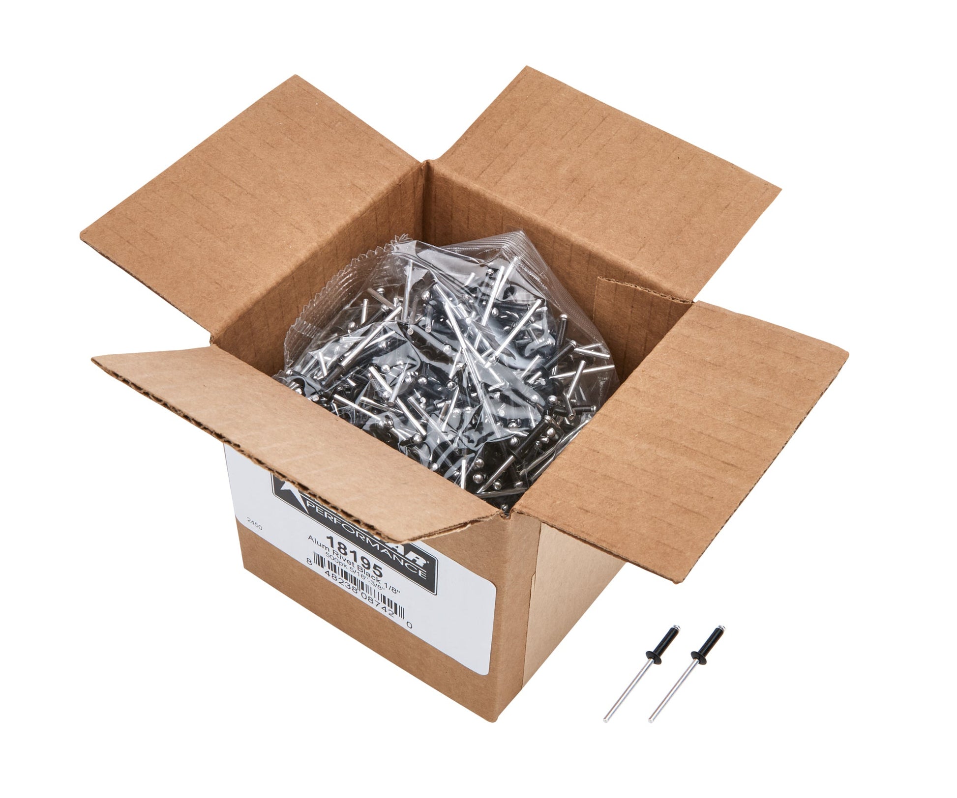 1/8in Alum Rivet Black 500pk 5/16in-3/8in ALLSTAR PERFORMANCE