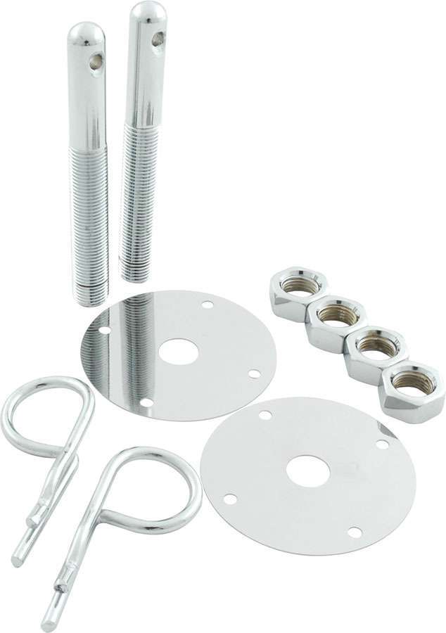 Steel Hood Pin Kit w/ 5/32in Hairpin Clips ALLSTAR PERFORMANCE