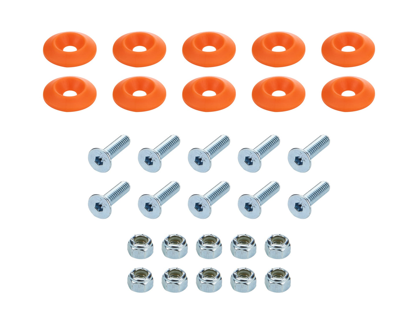 Countersunk Bolt Kit Orange 10pk ALLSTAR PERFORMANCE