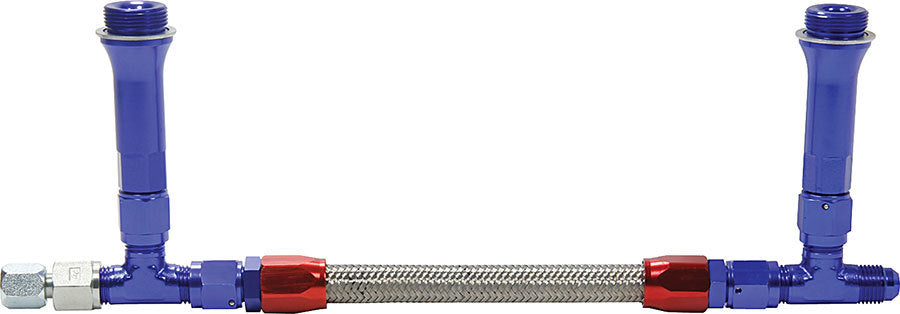 Fuel Line Kit 9-5/16in Std Holley -6AN Blue ALLSTAR PERFORMANCE