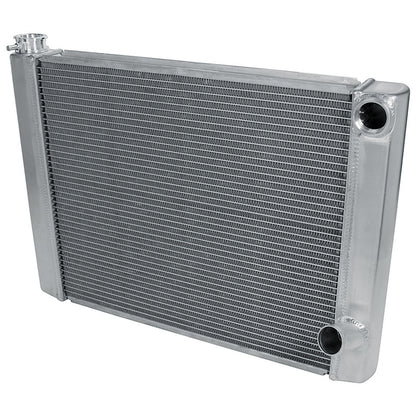 Allstar Performance Dual Pass Radiator – 26x19, 2-Row, Aluminum, Natural Finish (ALL30035)