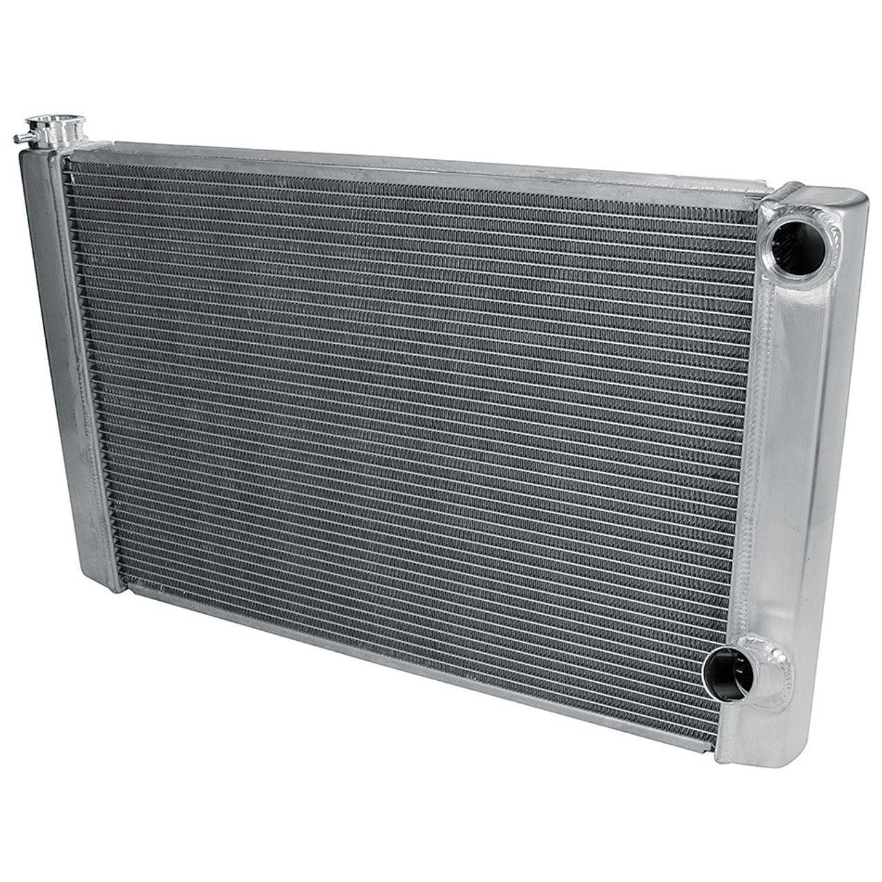 Allstar Performance Dual Pass Radiator – 31x19, 2-Row, Aluminum, Natural Finish (ALL30037)