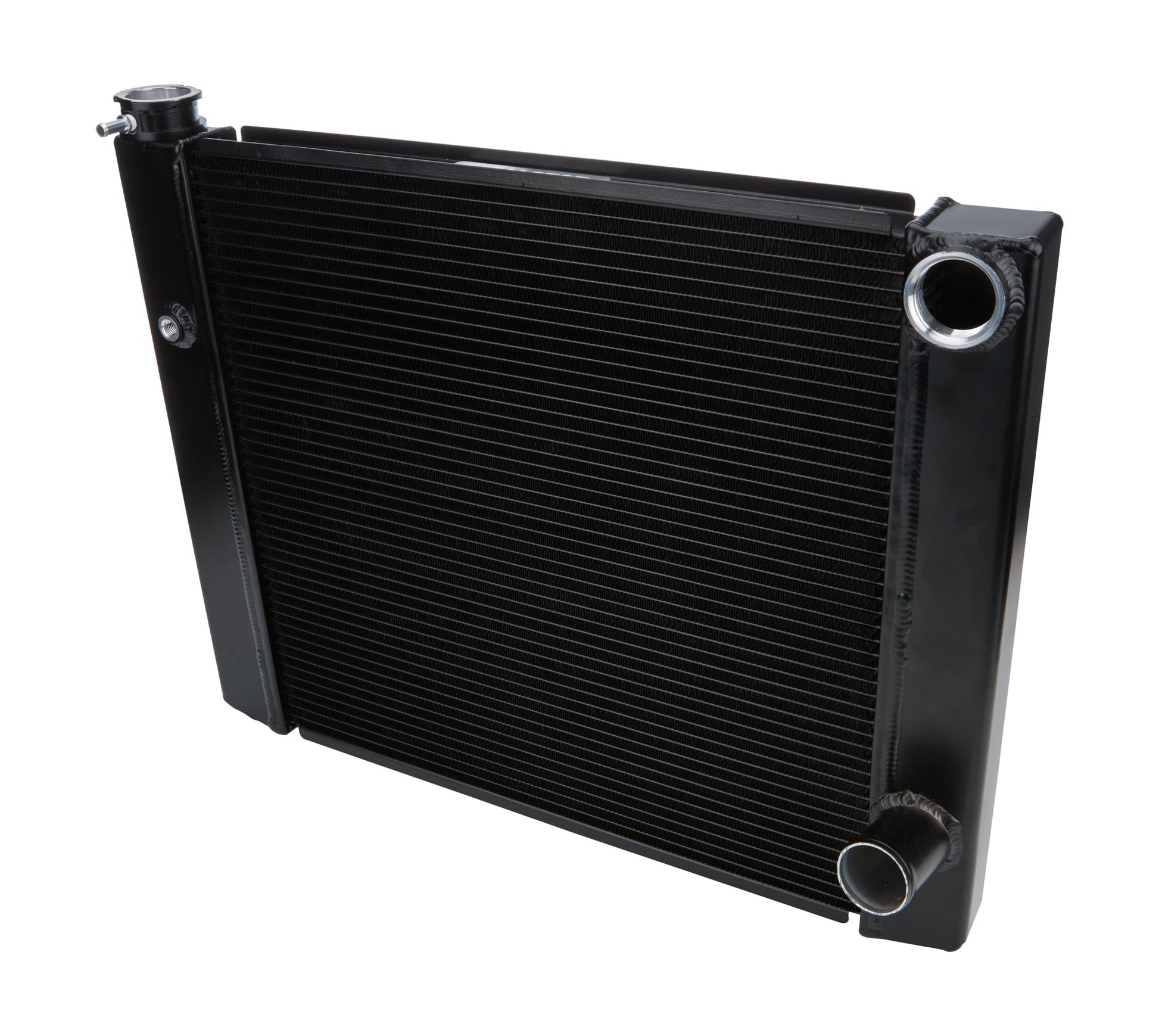 Dual Pass Radiator 19x24 1 Row Lightweight Black ALLSTAR PERFORMANCE