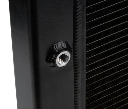 Allstar Performance Dual Pass Radiator – 26x19, 1-Row, Black Aluminum (ALL30345)