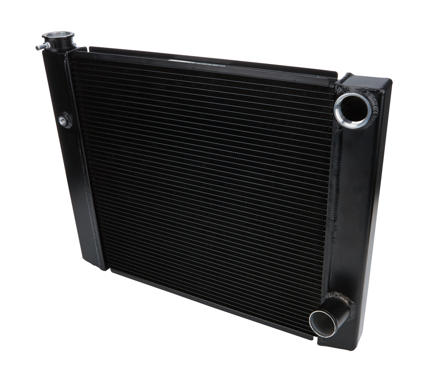 Allstar Performance Dual Pass Radiator – 24x19, 1-Row, Black Aluminum (ALL30343)