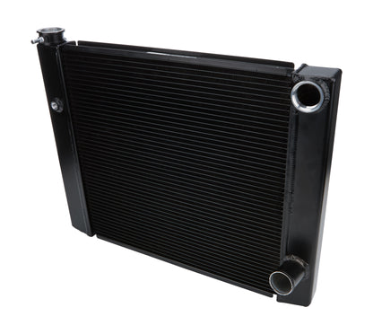 Dual Pass Radiator 19x26 1 Row Lightweight Black ALLSTAR PERFORMANCE