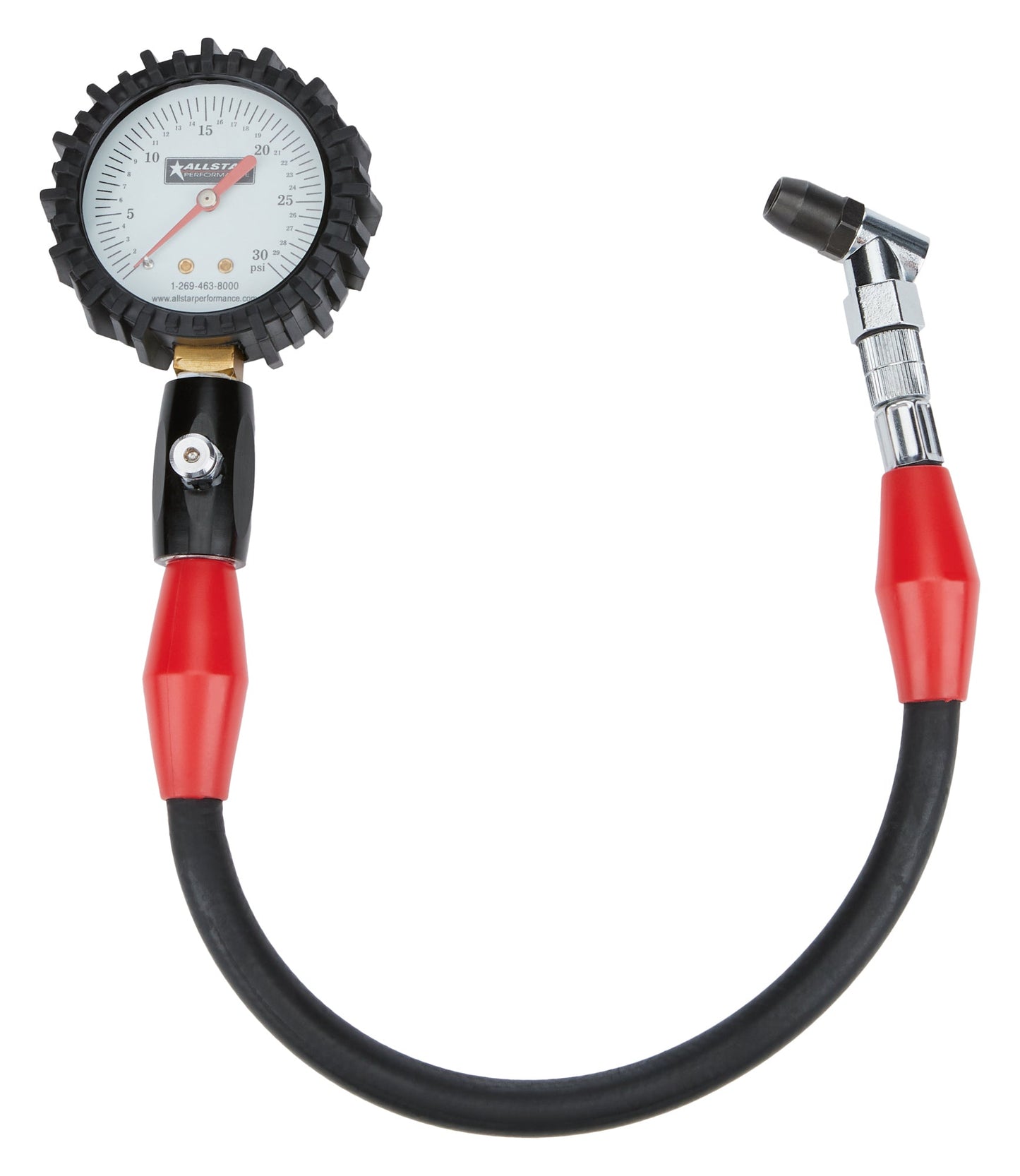 Tire Pressure Gauge 0-30 PSI 2-1/4in Glow ALLSTAR PERFORMANCE