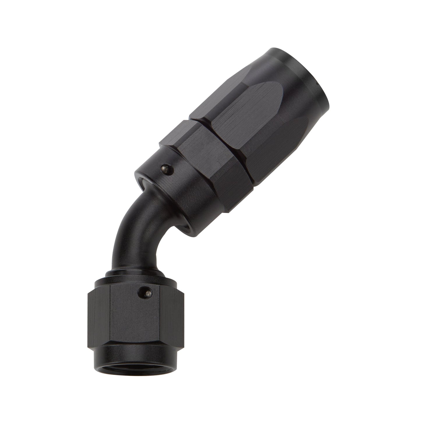 Reusable Hose End Black 45 Deg Elbow -10 ALLSTAR PERFORMANCE