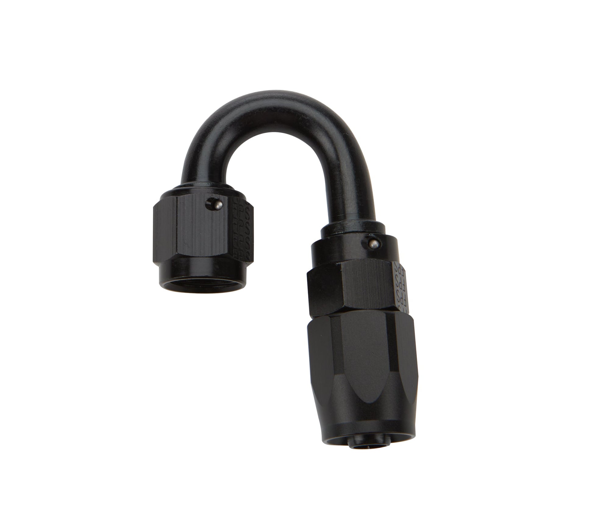 Reusable Hose End Black 180 Deg Elbow -6 ALLSTAR PERFORMANCE