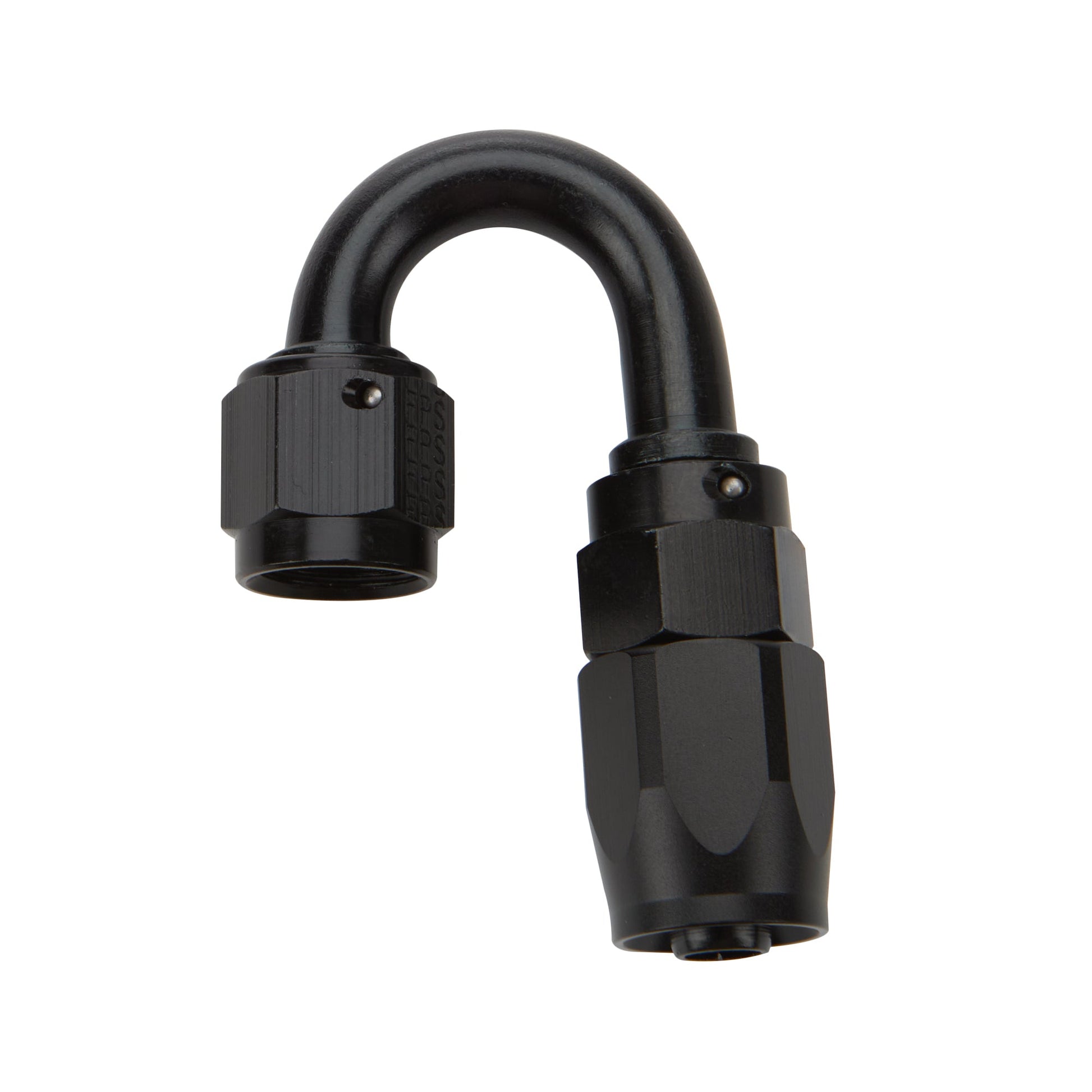 Reusable Hose End Black 180 Deg Elbow -8 ALLSTAR PERFORMANCE