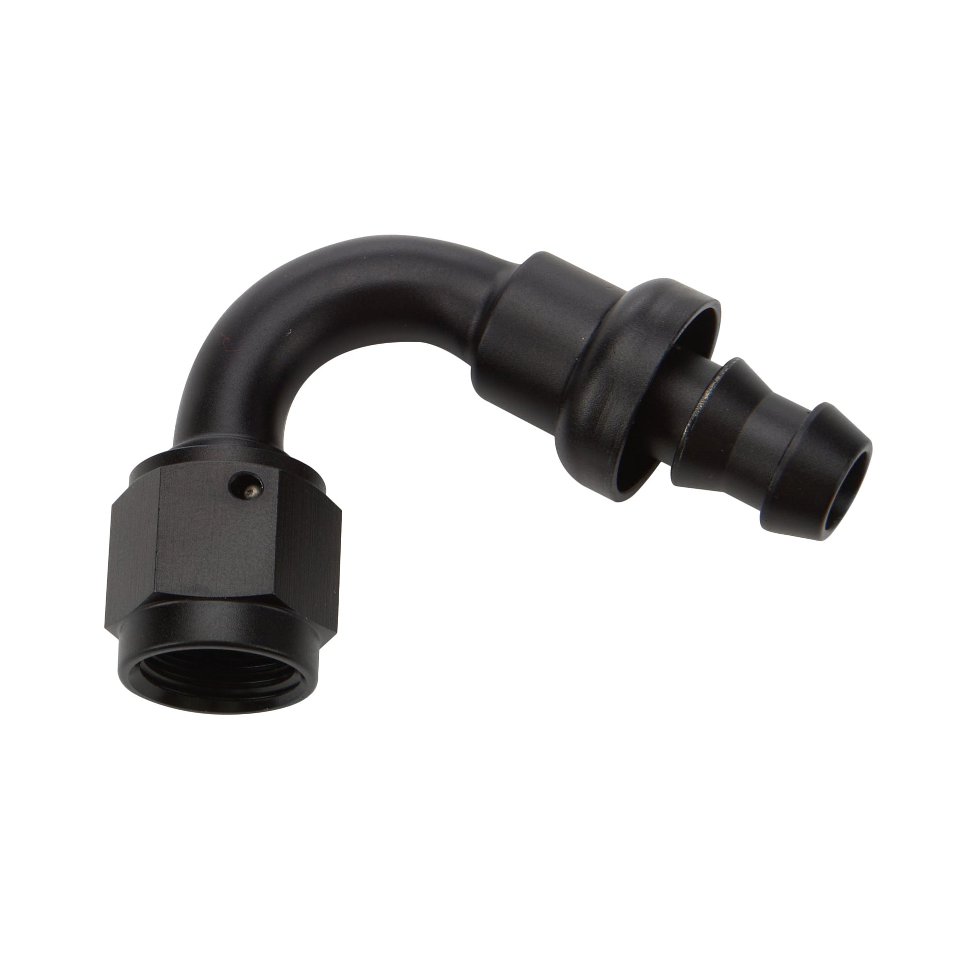 Pushlock Hose End Black 120 Deg Elbow -16 ALLSTAR PERFORMANCE