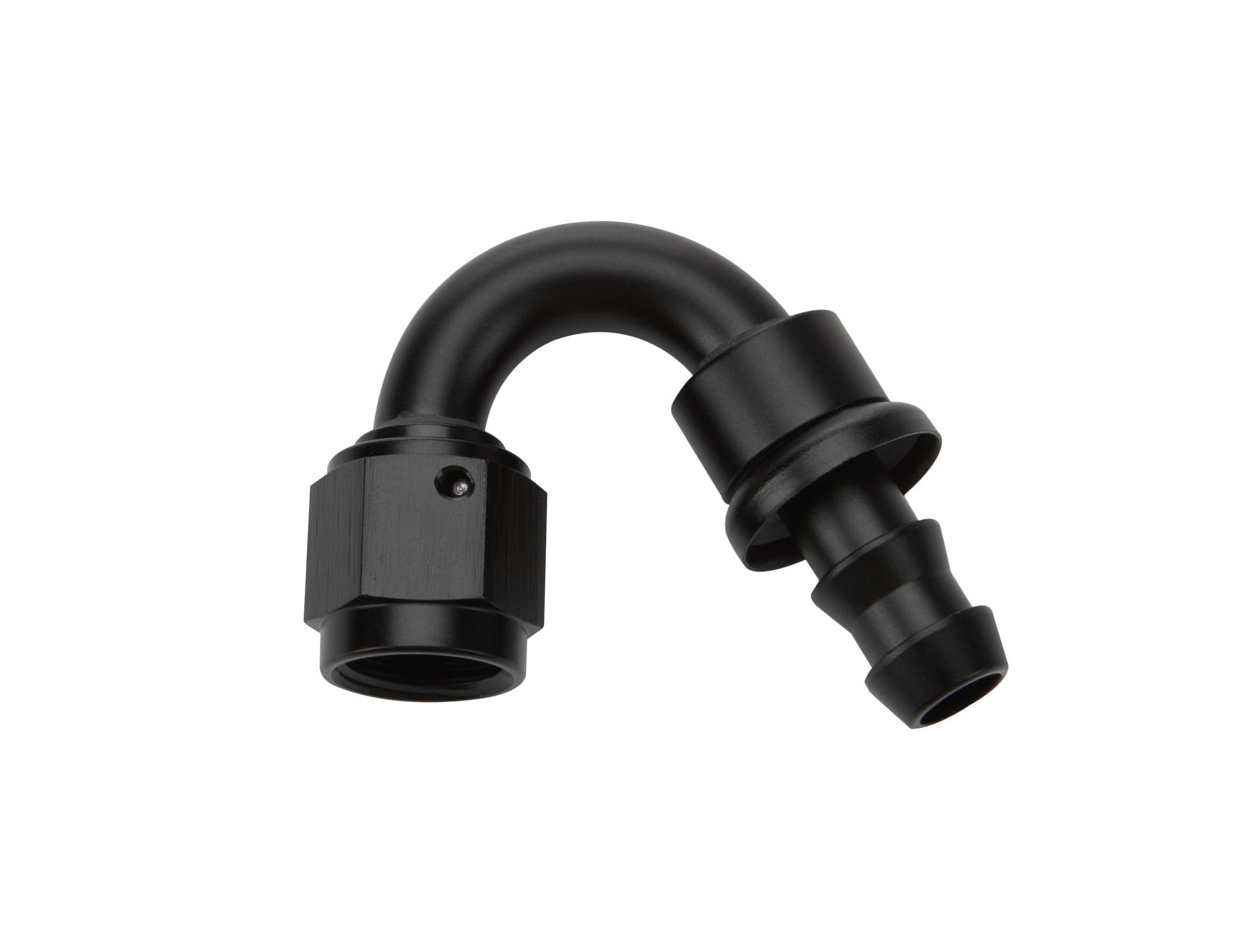 Pushlock Hose End Black 150 Deg Elbow -6 ALLSTAR PERFORMANCE