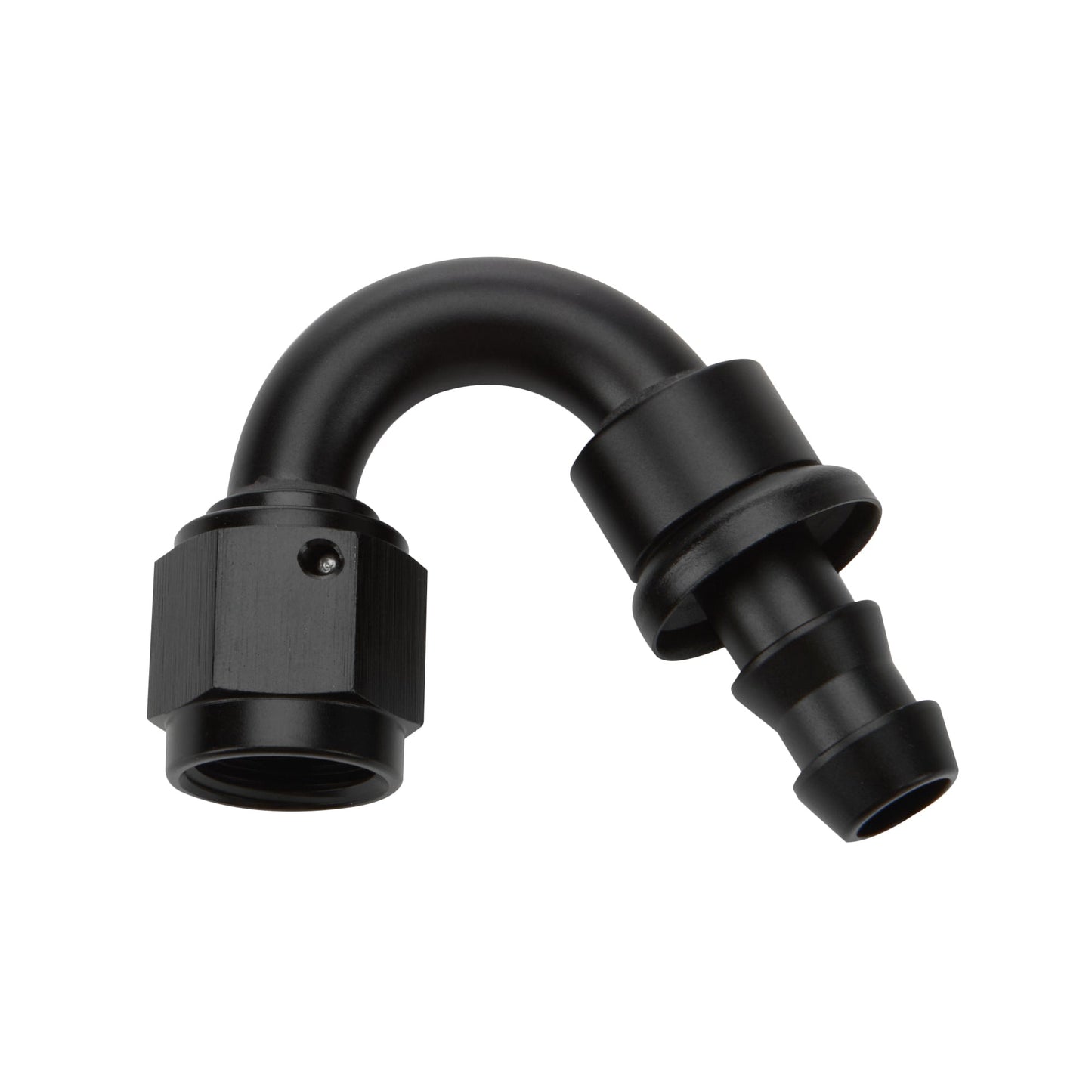 Pushlock Hose End Black 150 Deg Elbow -8 ALLSTAR PERFORMANCE
