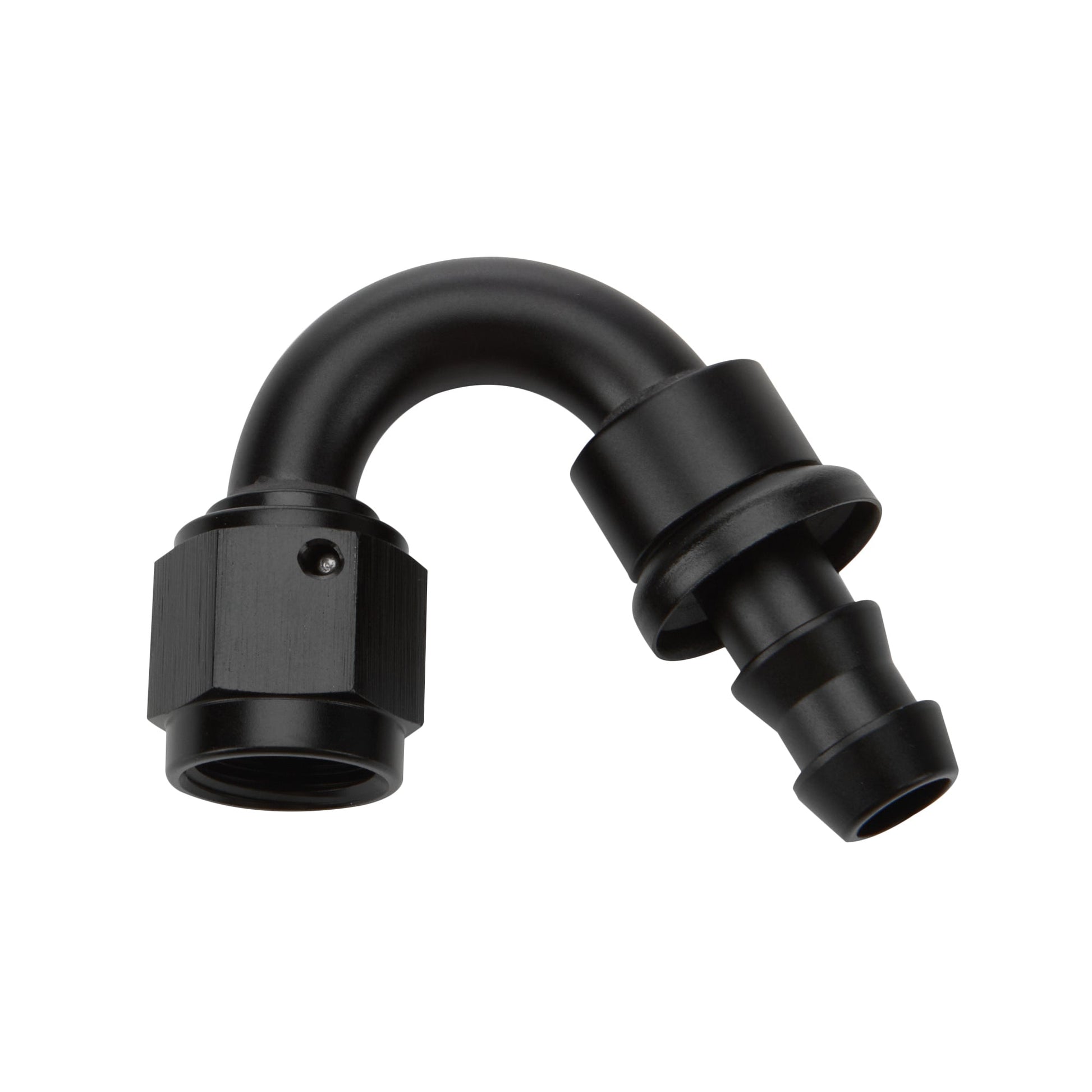 Pushlock Hose End Black 150 Deg Elbow -8 ALLSTAR PERFORMANCE