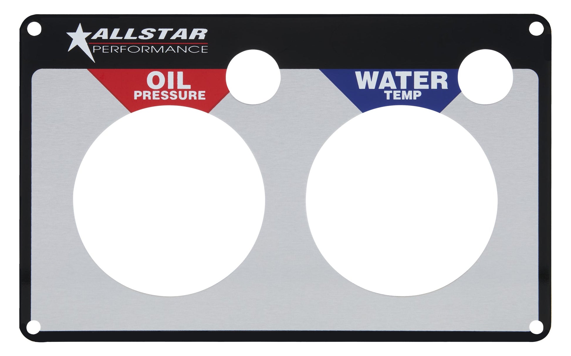 2 Gauge Panel Plate OP/WT ALLSTAR PERFORMANCE