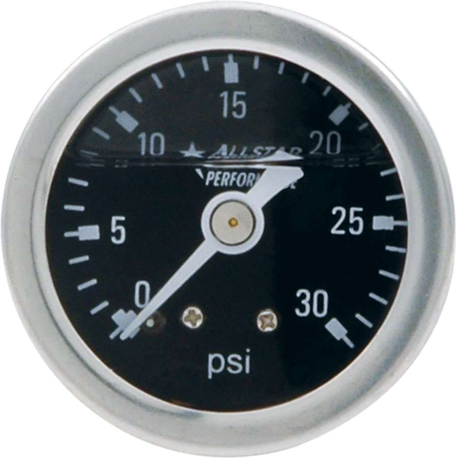 1.5in Gauge 0-30 PSI Liquid Filled ALLSTAR PERFORMANCE