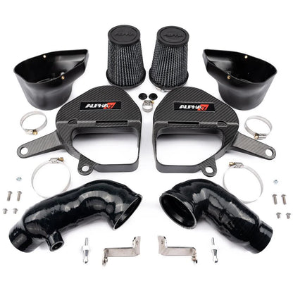 AMS Performance INFINITI Q50/Q60 Red Alpha Carbon Fiber Cold Air Intake Kit - ALP.28.08.0001-2
