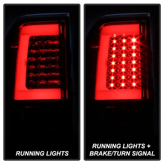 xTune 04-15 Nissan Titan Light Bar LED Tail Lights - Smoke (ALT-ON-NTI04-LBLED-SM)